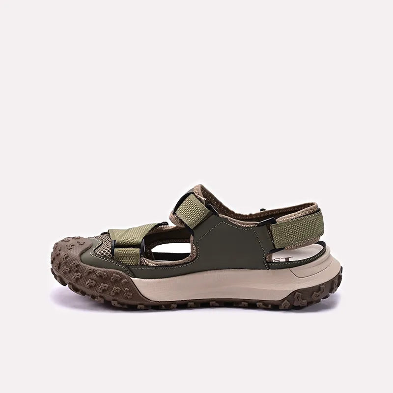 Green Roman Sandals for Men