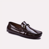 griffith brown glossy horsebit loafers