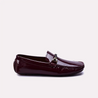 griffith mens maroon glossy horsebit loafers