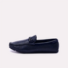 halston blue textured loafers for men