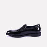 hampton black glossy dress shoes for men