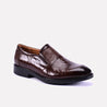 hampton brown glossy dress shoes