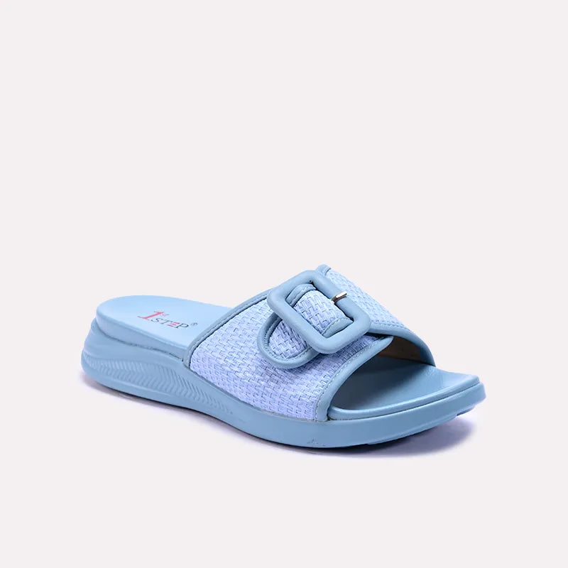 harian blue casual slippers