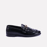 harrington mens black woven loafers formal shoes