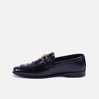 harrington black woven loafers formal shoes for mens
