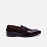 harrington maroon perforated dress shoes