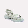 haverhill chunky criss cross green casual sandals