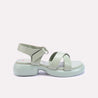haverhill womens chunky criss cross green casual sandals