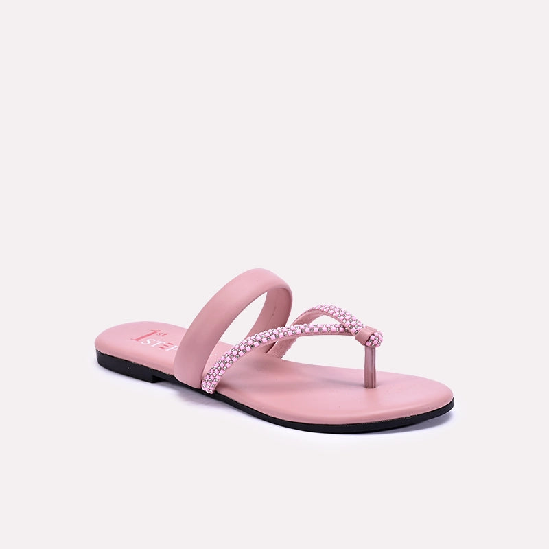 huntington peach fancy slippers