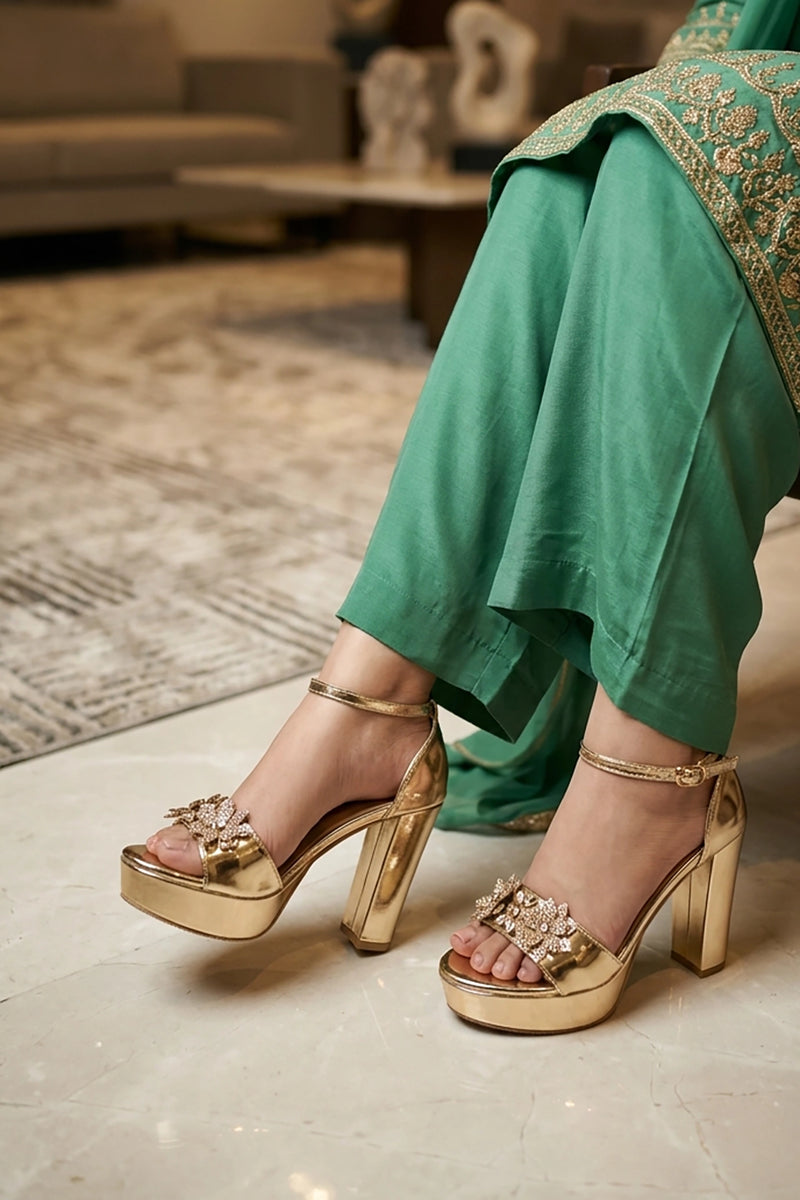 Fancy Sandal Golden 0421763