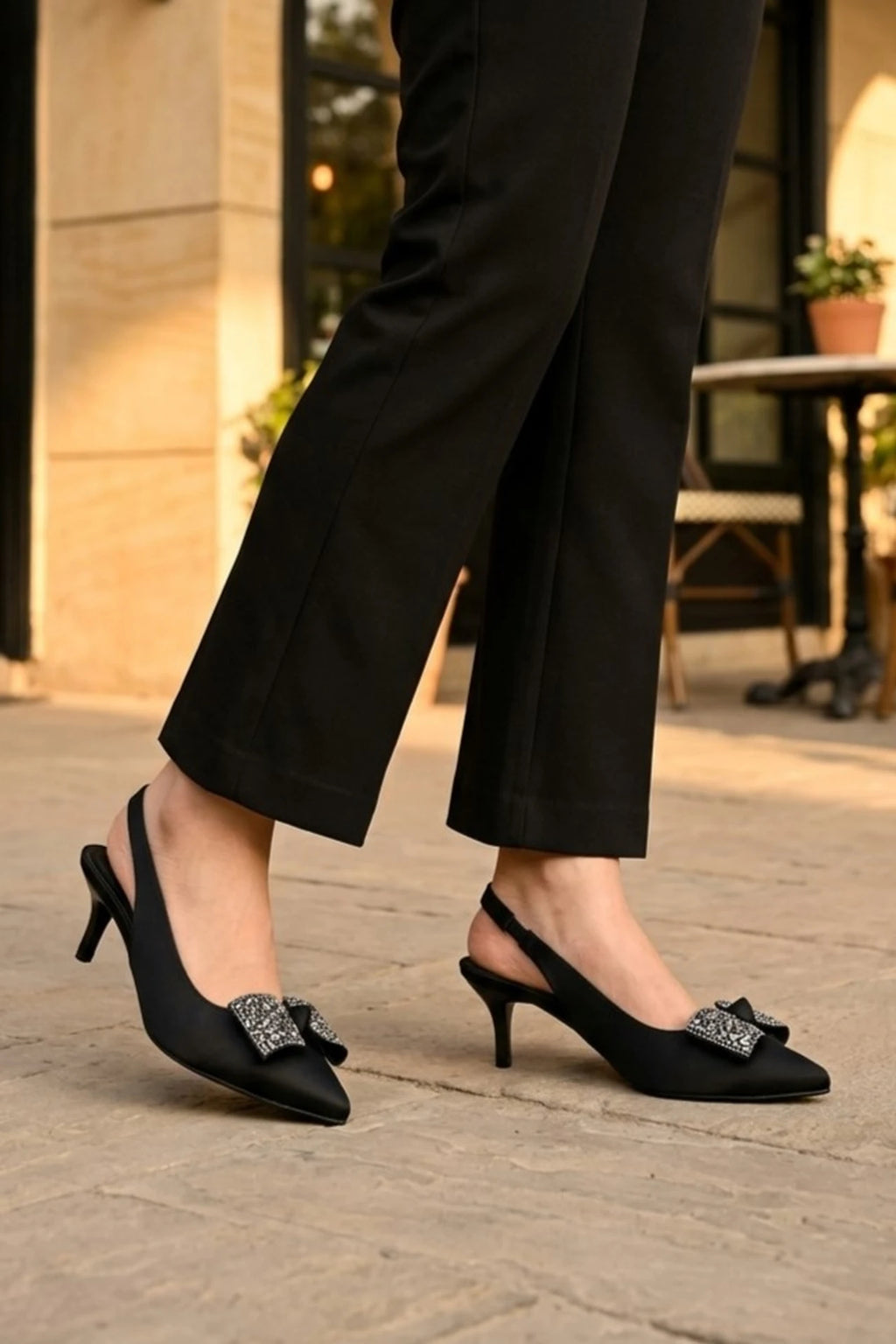 Fancy Court Shoes Black 0450219