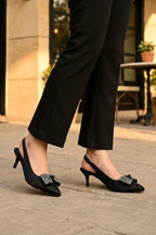 Fancy Court Shoes Black 0450219