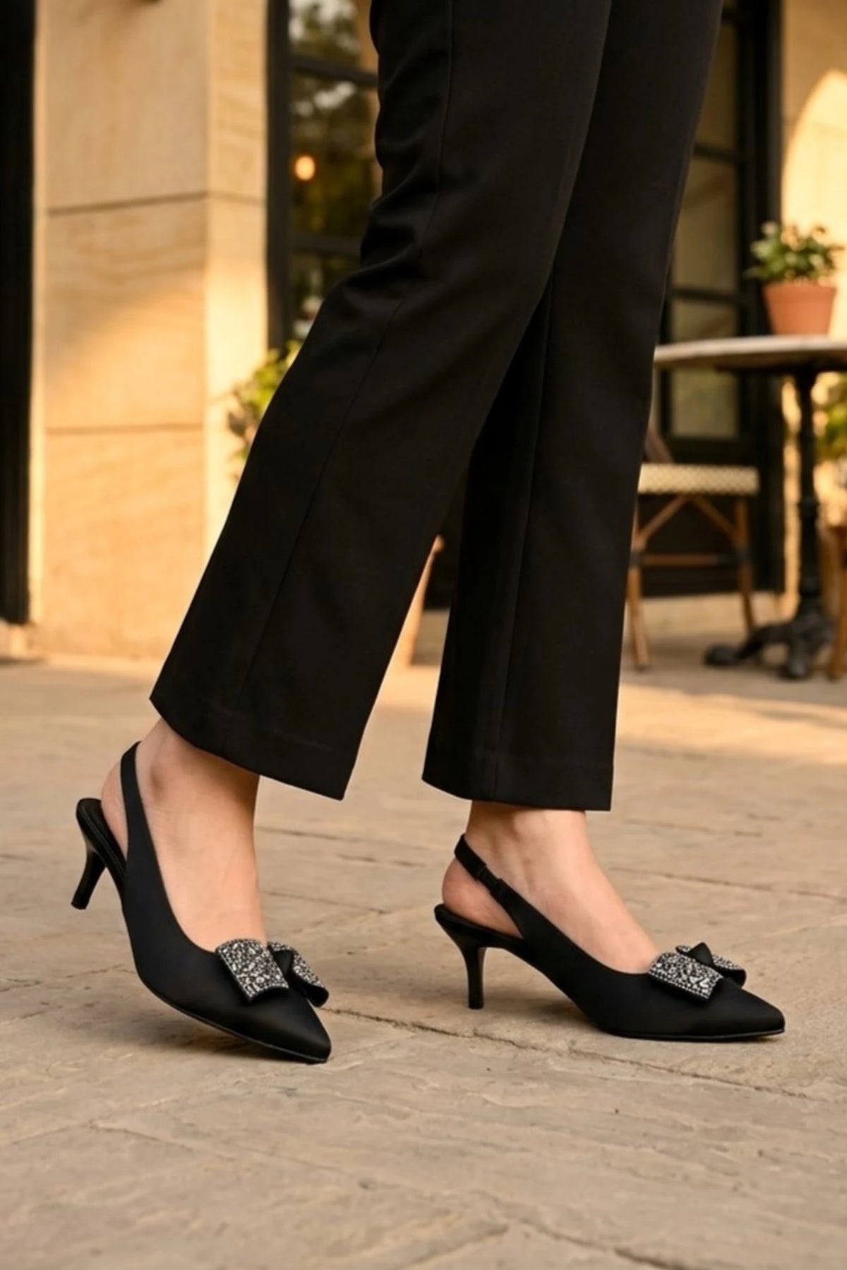 Fancy Court Shoes Black 0450219