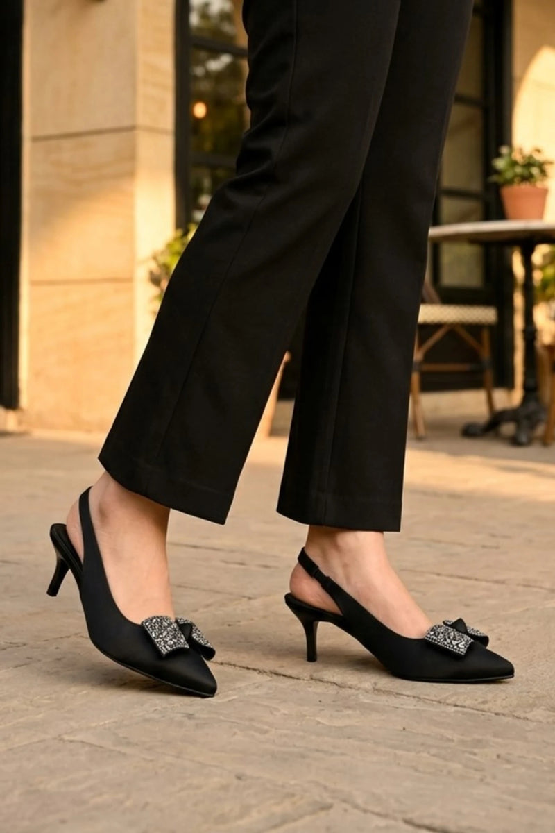 Fancy Court Shoes Black 0450219