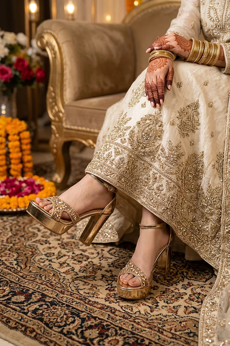 Fancy Sandal Golden 0421764