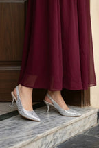 Bridal Court Shoes Silver 0450227