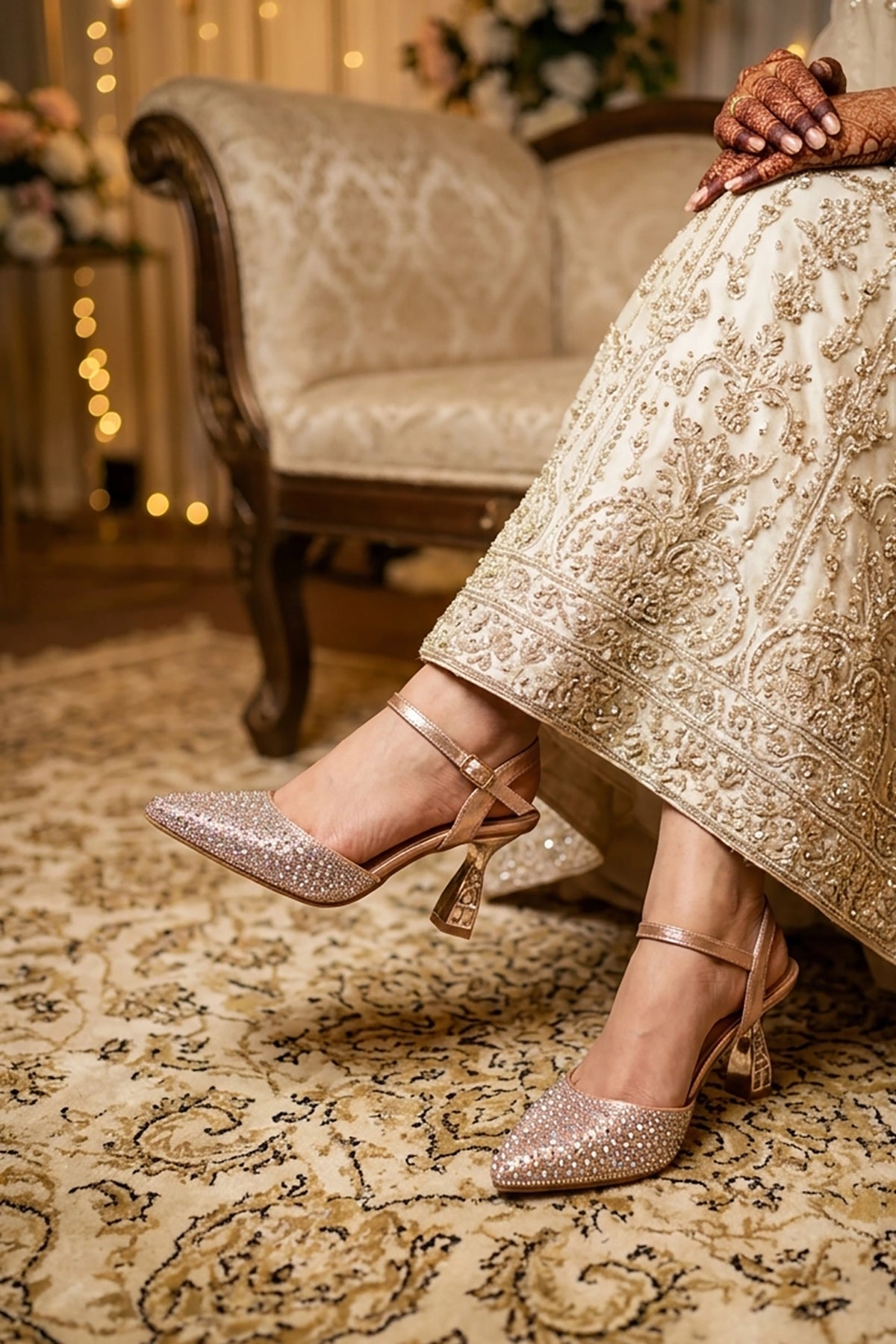 Bridal Court Shoes Peach 0450239