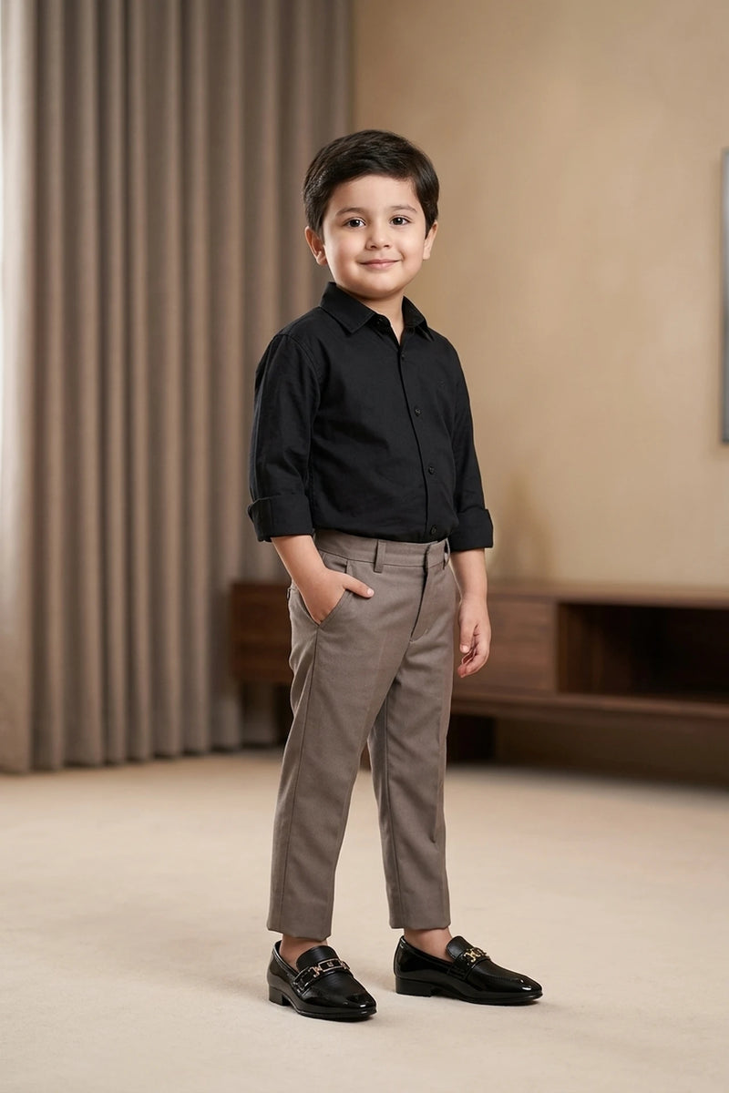 Boy Formal Shoes Black 0610701