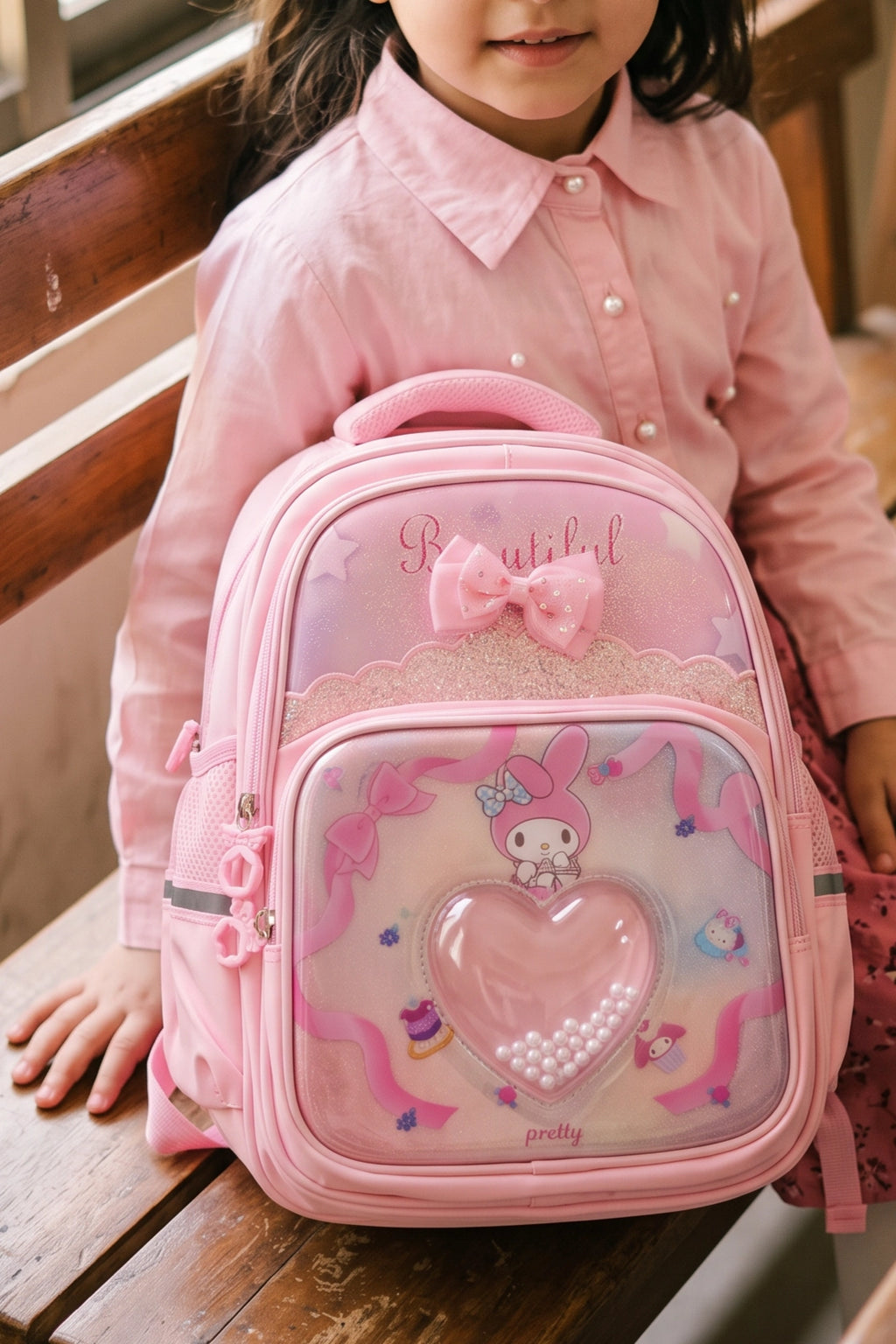 School Backpack Pink 0820774
