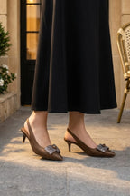 Fancy Court Shoes Olive 0450219