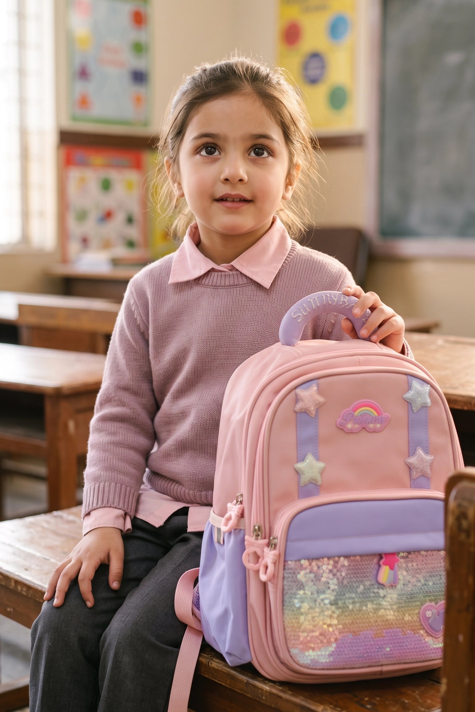 School Backpack Pink 0820779