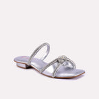 isadora silver fancy slippers