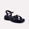 Islaine Black Chunky Fancy Sandals