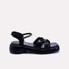 Islaine women Black Chunky Fancy Sandals