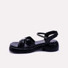 Islaine Black Chunky Fancy Sandals for women