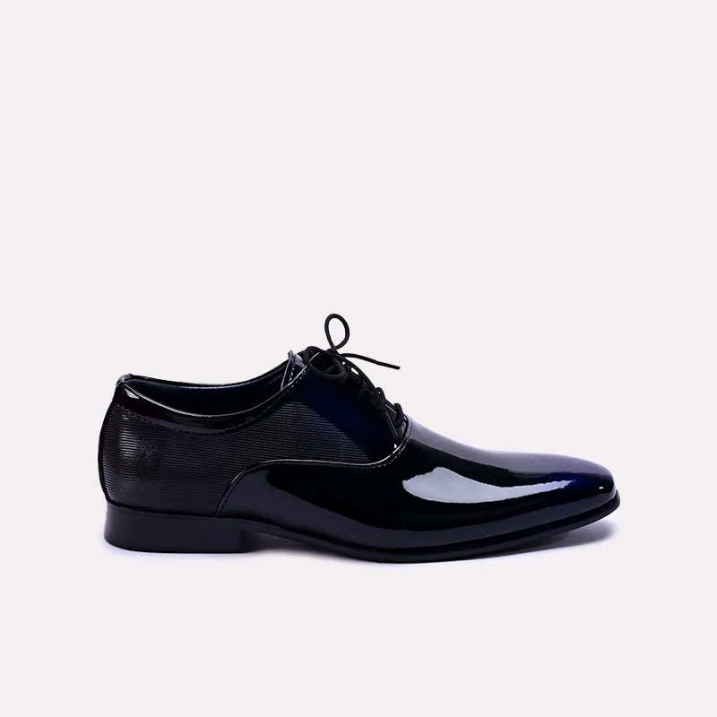 ivor mens black glossy formal oxford shoes