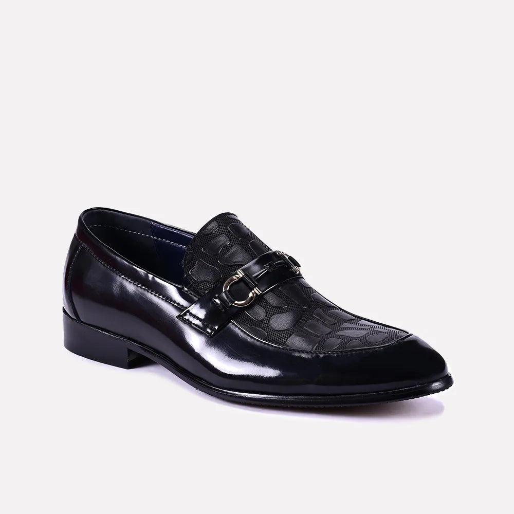 Black formal loafers shop