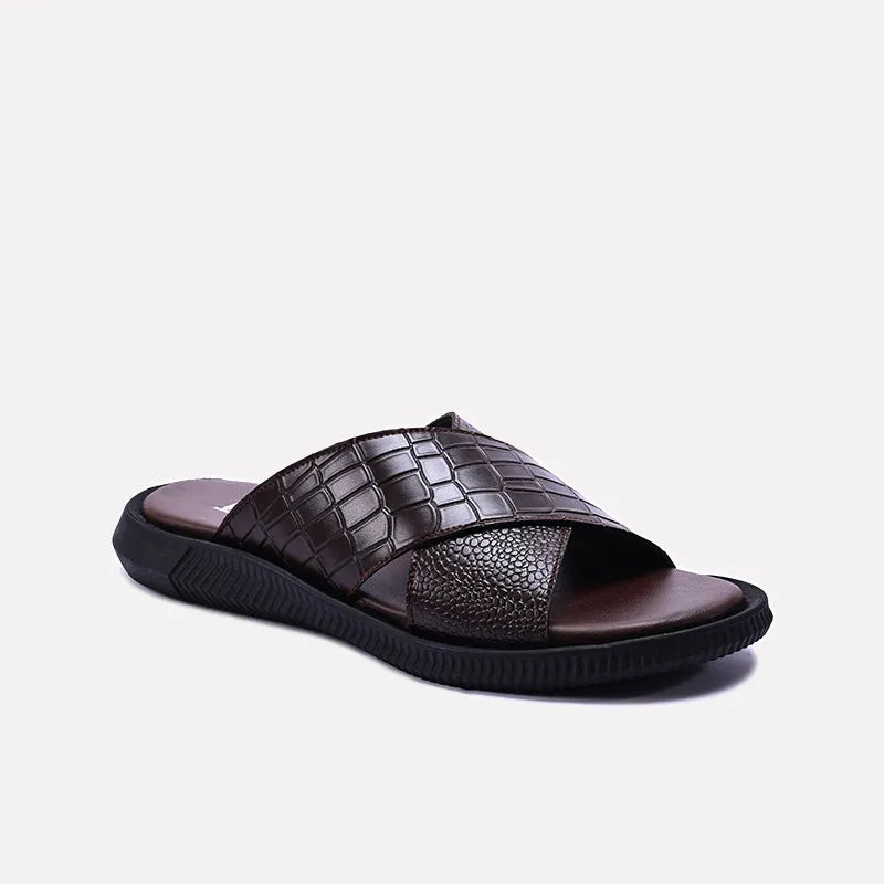 jared brown crisscross casual slippers