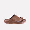 jasper men brown thumb strap slippers