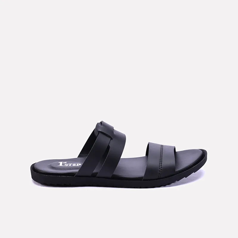 jaxon mens black casual slippers