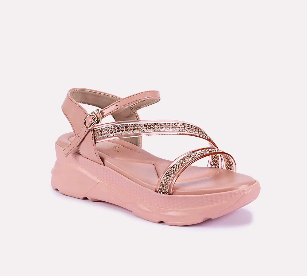 jocelyn peach chunky soft sandals