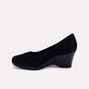 johanna black casual court shoes for women