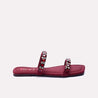 josephine womens maroon fancy slippers