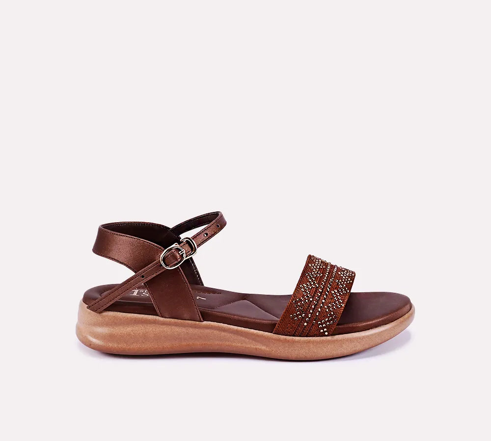 joy women brown soft sandals