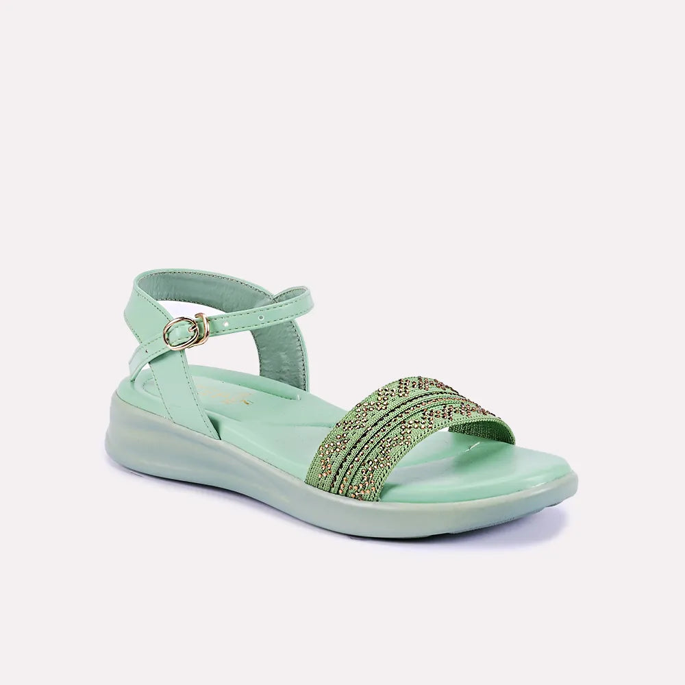 joy light green soft sandals