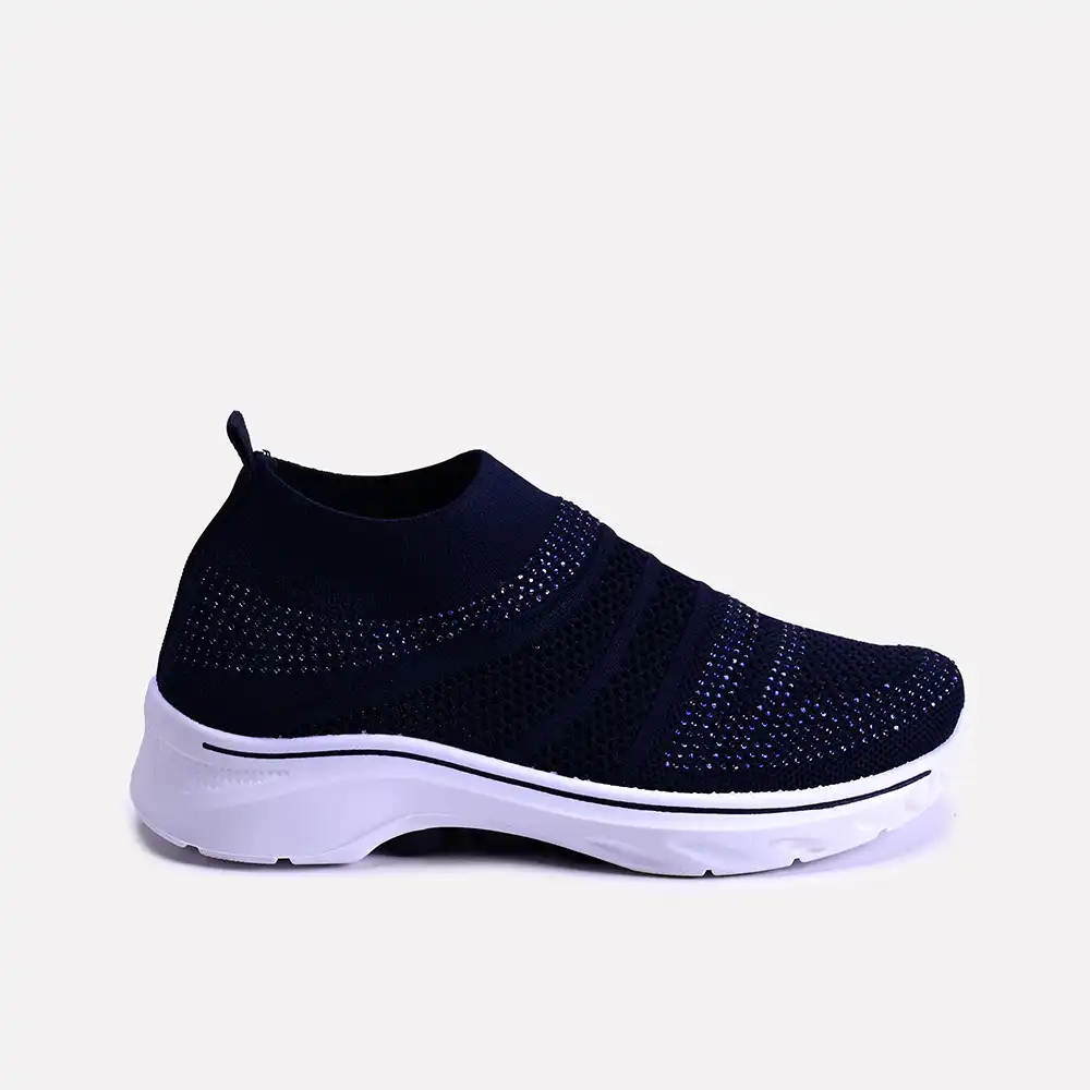 julia blue women slip on sneakers