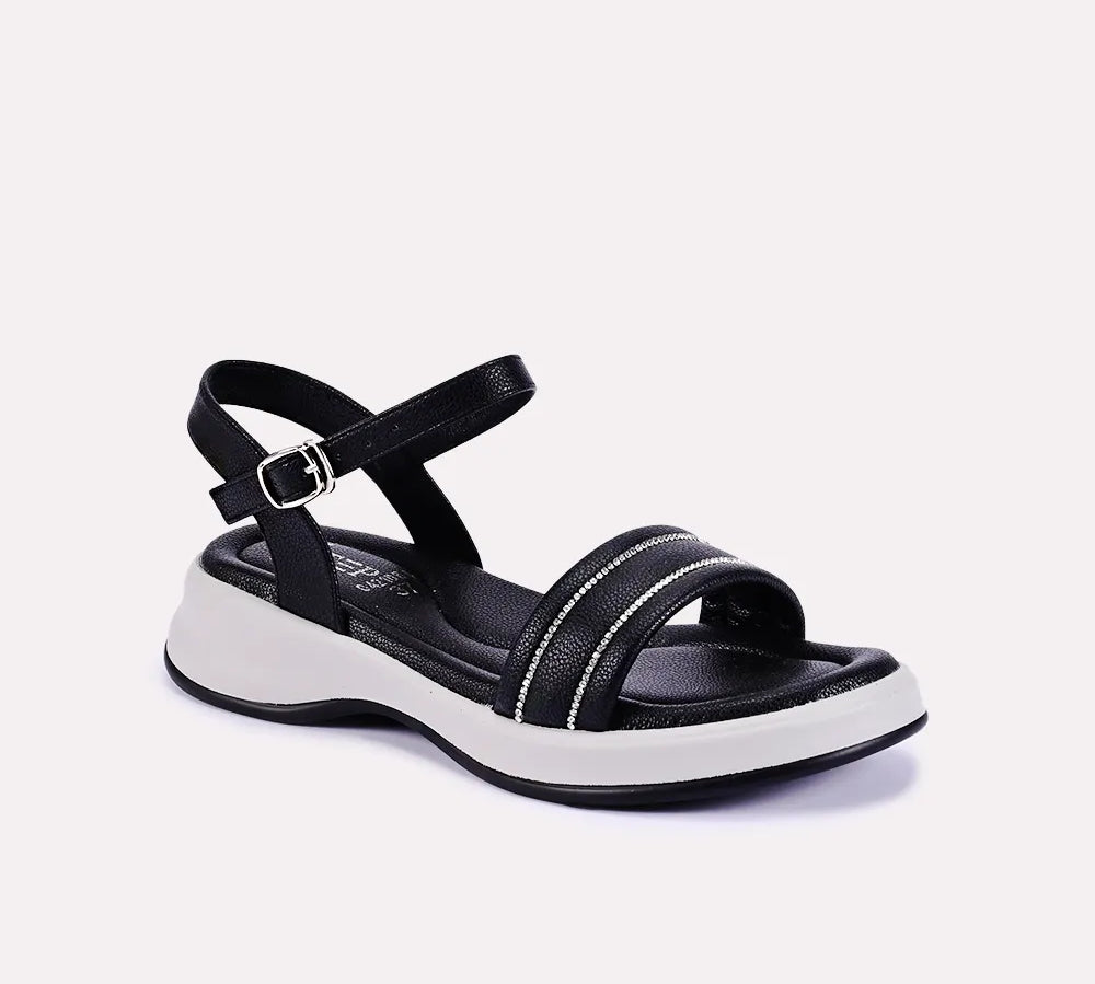 juliet black soft sandals