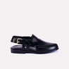 kaptan men black peshawari chappal