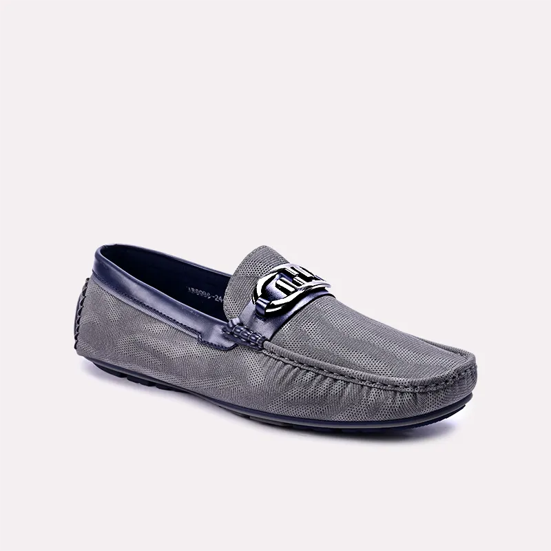 kendrick gray perforated loafers