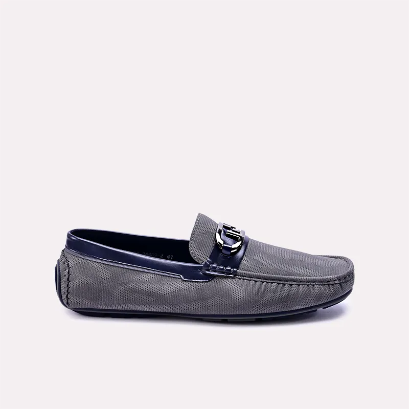 kendrick mens gray perforated loafers