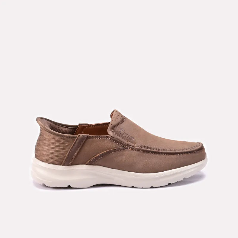 Mens Khaki Comfy Casual Shoes