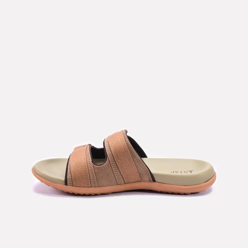 Khaki Comfy Casual Slippers For Men 0151064