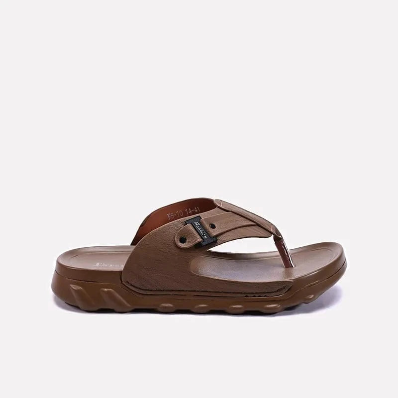 khaki comfy flip flops for men