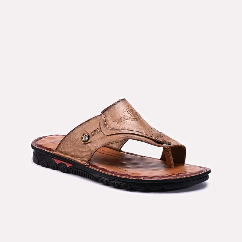 Khaki Mens Casual Slippers