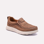 Khaki Perforated Comfy Shoes