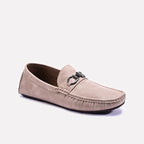 Khaki Perforated Horsebit Loafers 0130947
